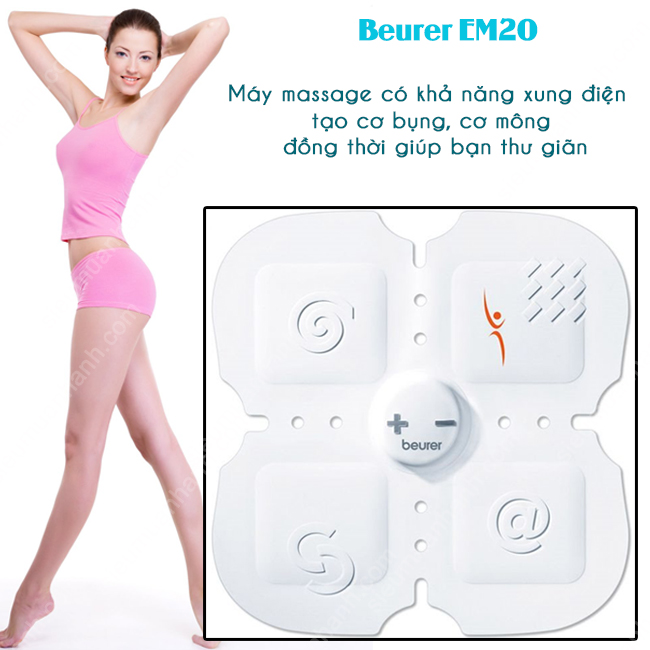 Máy massage xung điện tạo cơ bụng, mông Beurer EM20